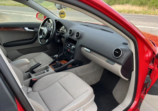 Audi A3 cena 20000 przebieg: 246125, rok produkcji 2007 z Dębno małe 277